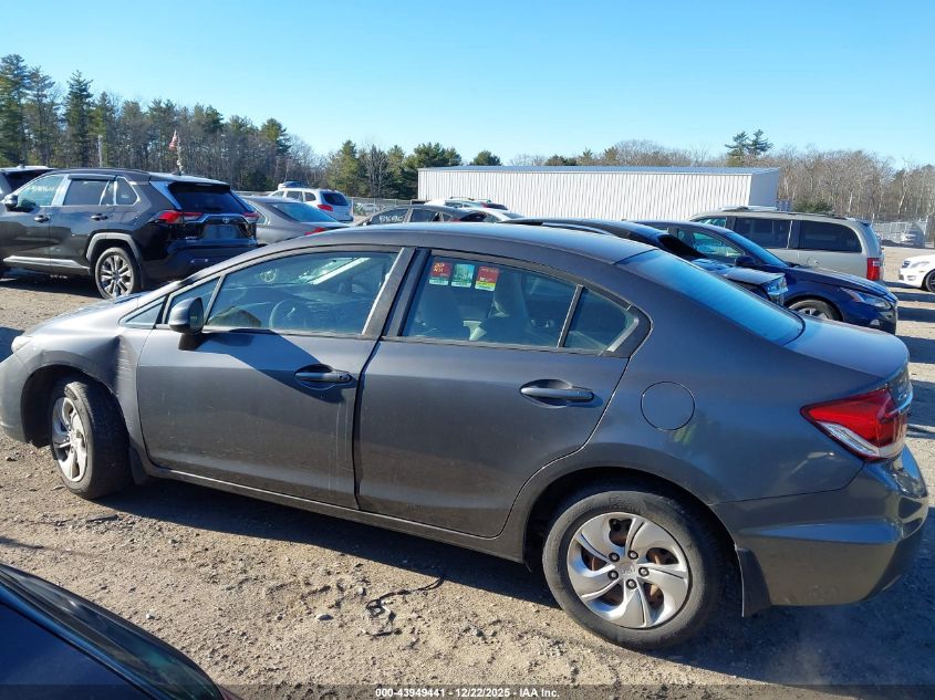 2013 Honda Civic Lx VIN: 2HGFB2F55DH520877 Lot: 43949441