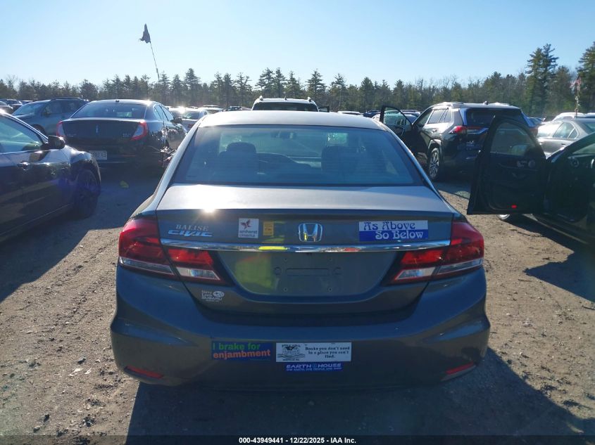 2013 Honda Civic Lx VIN: 2HGFB2F55DH520877 Lot: 43949441