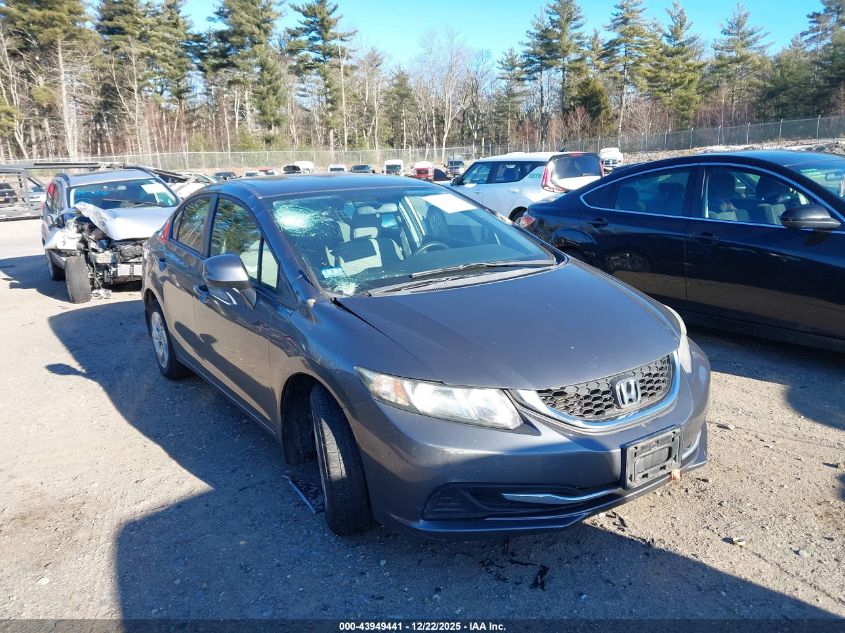 2013 Honda Civic Lx VIN: 2HGFB2F55DH520877 Lot: 43949441