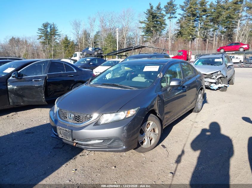 2013 Honda Civic Lx VIN: 2HGFB2F55DH520877 Lot: 43949441