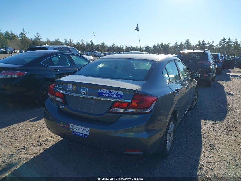 2013 Honda Civic Lx VIN: 2HGFB2F55DH520877 Lot: 43949441