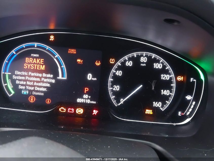 2021 Honda Accord Hybrid Ex-L VIN: 1HGCV3F55MA008678 Lot: 43949471