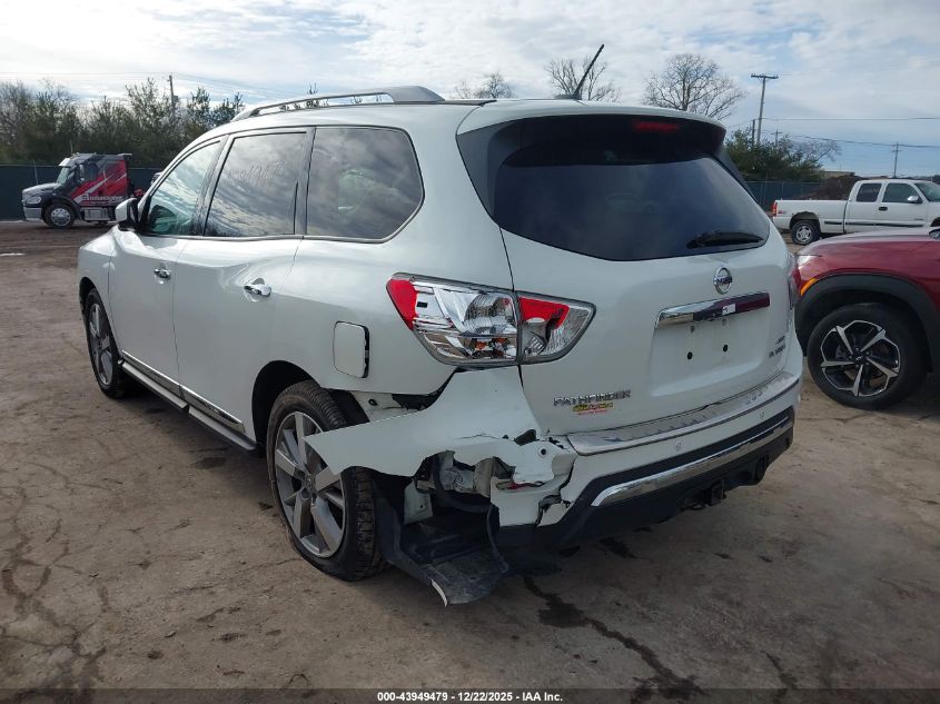 2016 Nissan Pathfinder Platinum VIN: 5N1AR2MM8GC620599 Lot: 43949479