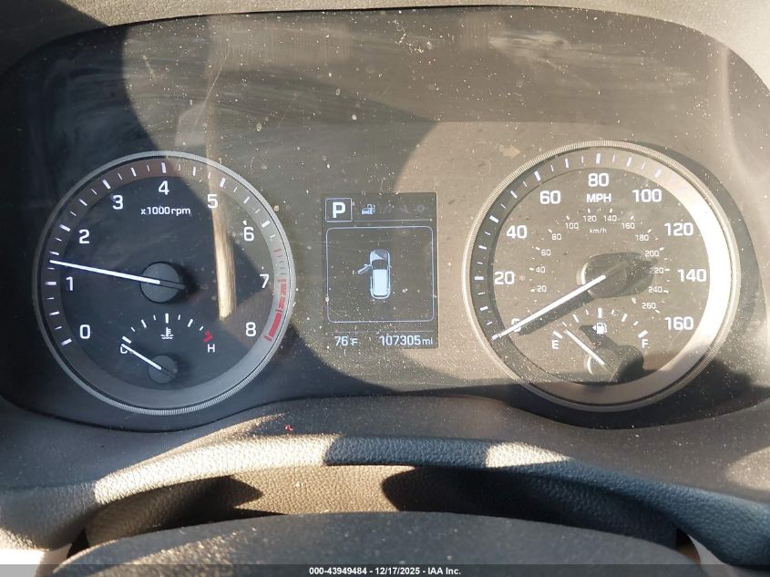 2017 Hyundai Tucson Se VIN: KM8J3CA42HU422625 Lot: 43949484