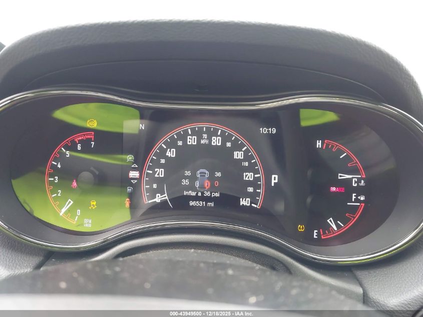 2019 Dodge Durango R/T Rwd VIN: 1C4SDHCT1KC534997 Lot: 43949500