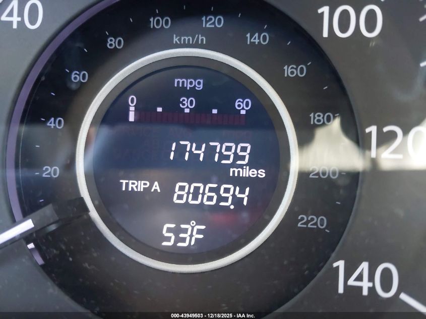 2012 Honda Cr-V Ex-L VIN: JHLRM4H71CC014757 Lot: 43949503