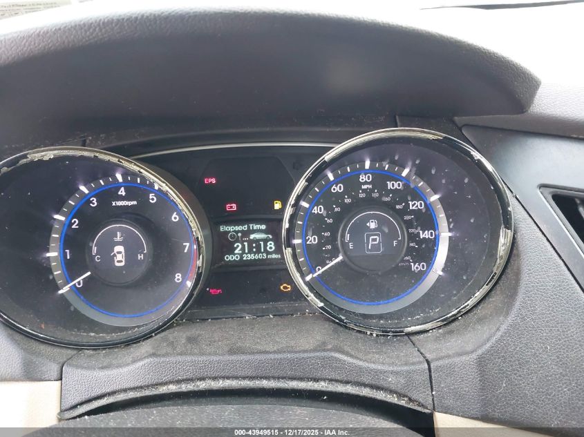 2013 Hyundai Sonata Gls VIN: 5NPEB4AC2DH622415 Lot: 43949515