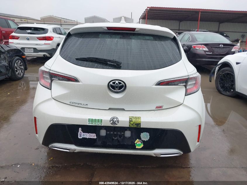 2019 Toyota Corolla Se VIN: JTNK4RBE8K3068683 Lot: 43949524