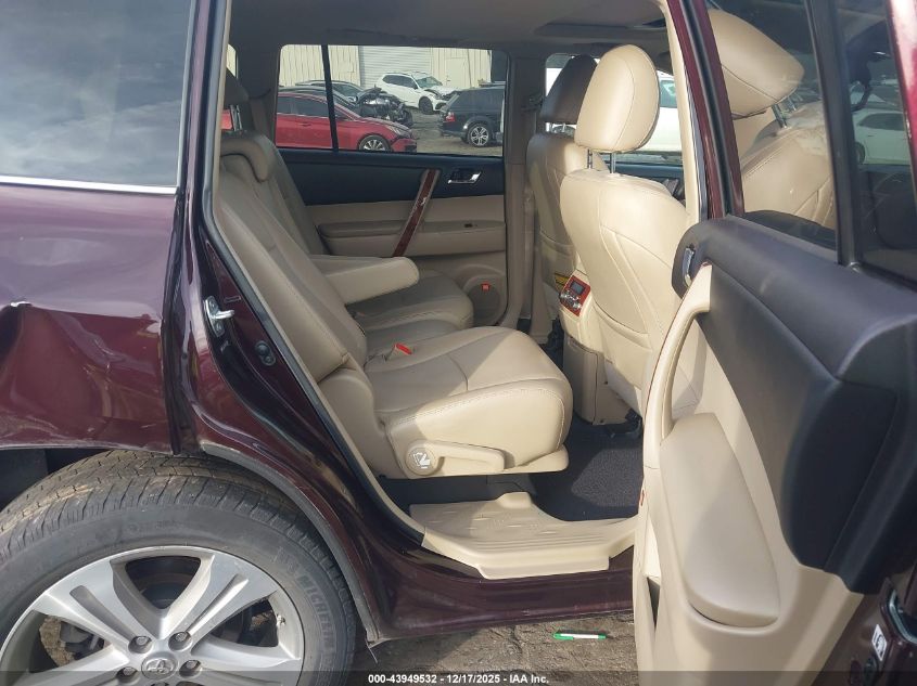 2013 Toyota Highlander Limited V6 VIN: 5TDDK3EH6DS259669 Lot: 43949532
