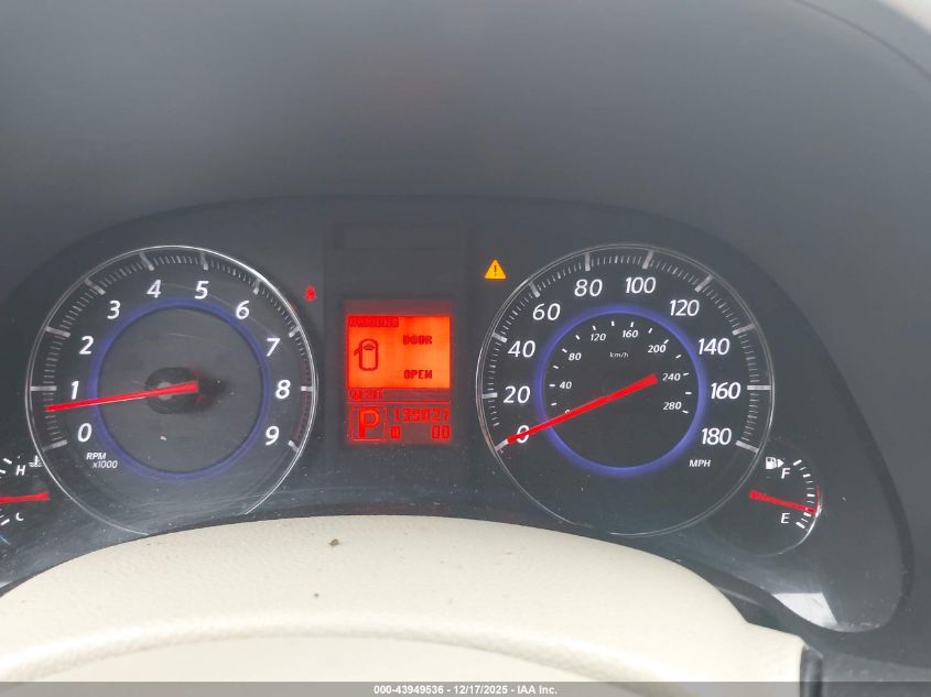 2011 Infiniti Fx35 VIN: JN8AS1MW1BM732804 Lot: 43949536