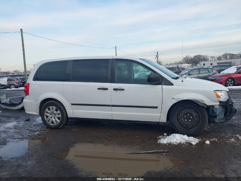 2016 Dodge Grand Caravan American Value Pkg VIN: 2C4RDGBG5GR163404 Lot: 43949542