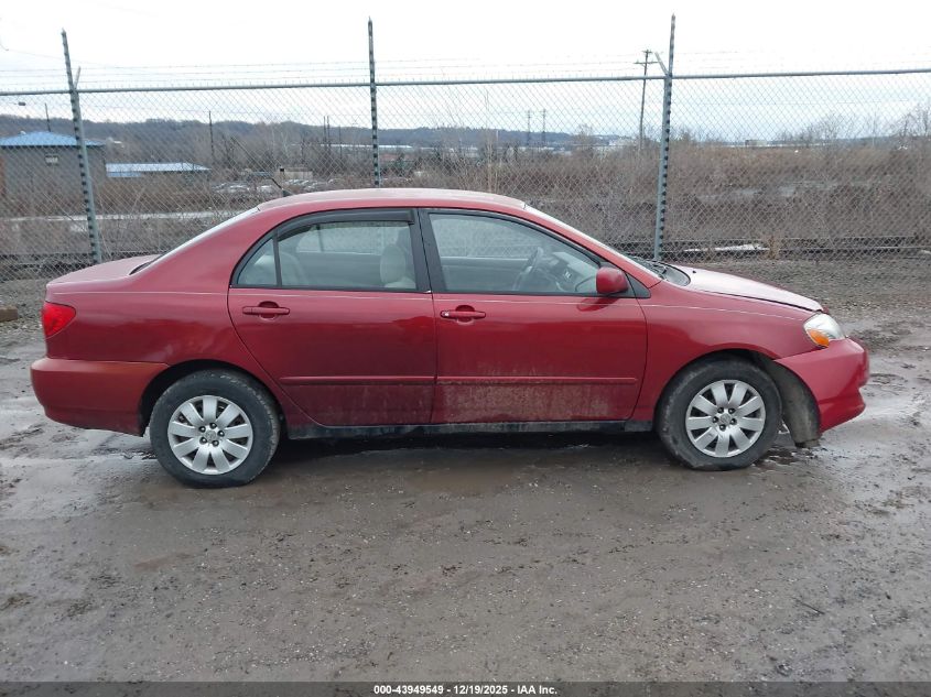 2003 Toyota Corolla Le VIN: 2T1BR38E33C136925 Lot: 43949549