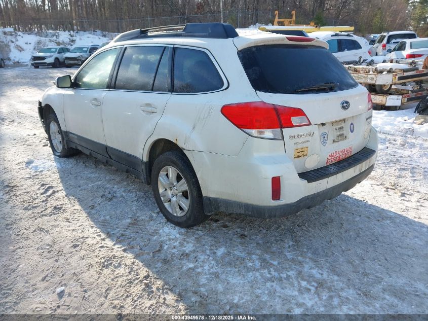2012 Subaru Outback 2.5I Premium VIN: 4S4BRBGC3C3232729 Lot: 43949578