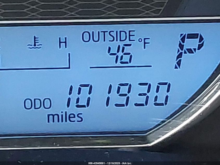 2016 Toyota Corolla Le Plus VIN: 2T1BURHE7GC678035 Lot: 43949581