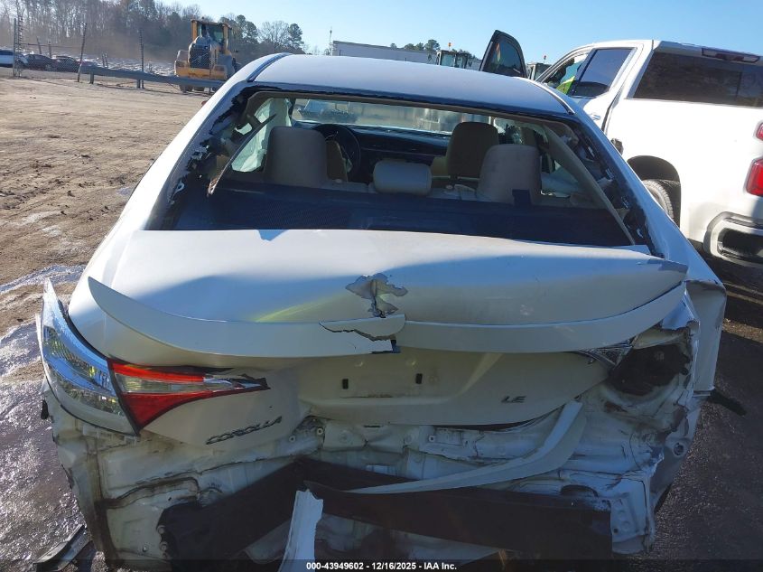 2015 Toyota Corolla Le Eco Plus VIN: 5YFBPRHE9FP327181 Lot: 43949602