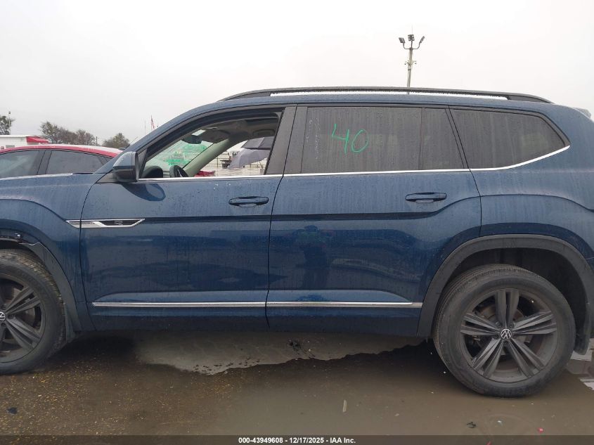 2021 Volkswagen Atlas 3.6L V6 Se W/Technology R-Line VIN: 1V2PR2CA2MC532213 Lot: 43949608