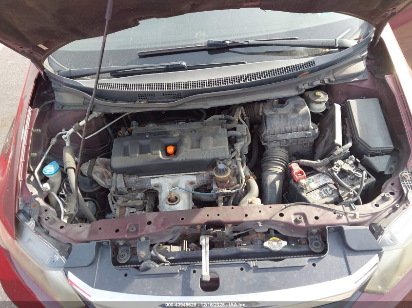 2012 Honda Civic Lx VIN: 19XFB2F52CE347814 Lot: 43949628