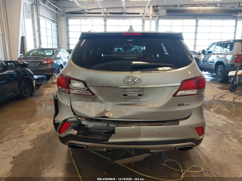 2017 Hyundai Santa Fe Se Ultimate VIN: KM8SRDHF9HU254353 Lot: 43949645