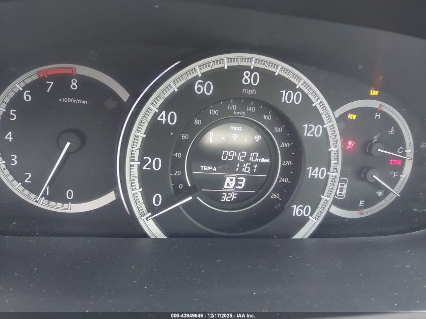 2013 Honda Accord Ex-L V-6 VIN: 1HGCR3F87DA038862 Lot: 43949646