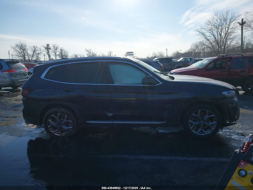 2024 BMW X3 Sdrive30I VIN: WBX47DP00RN255213 Lot: 43949652