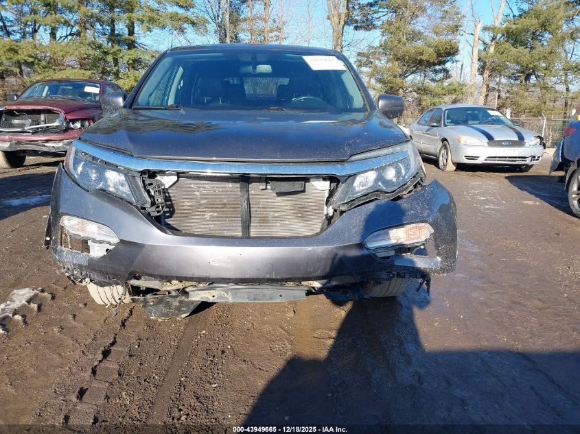 2016 Honda Pilot Ex-L VIN: 5FNYF5H57GB007893 Lot: 43949665
