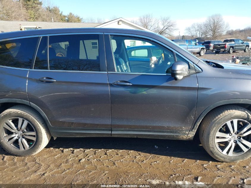 2016 Honda Pilot Ex-L VIN: 5FNYF5H57GB007893 Lot: 43949665