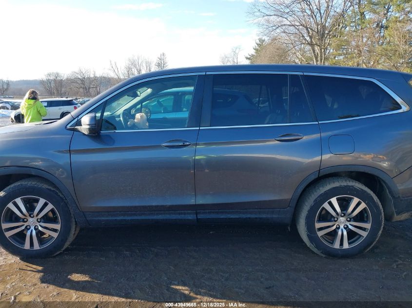 2016 Honda Pilot Ex-L VIN: 5FNYF5H57GB007893 Lot: 43949665