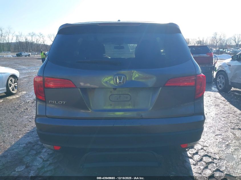 2016 Honda Pilot Ex-L VIN: 5FNYF5H57GB007893 Lot: 43949665