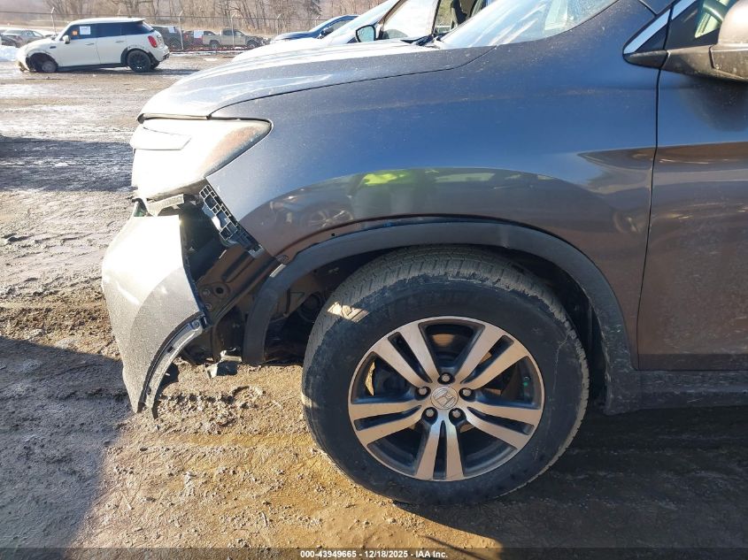 2016 Honda Pilot Ex-L VIN: 5FNYF5H57GB007893 Lot: 43949665