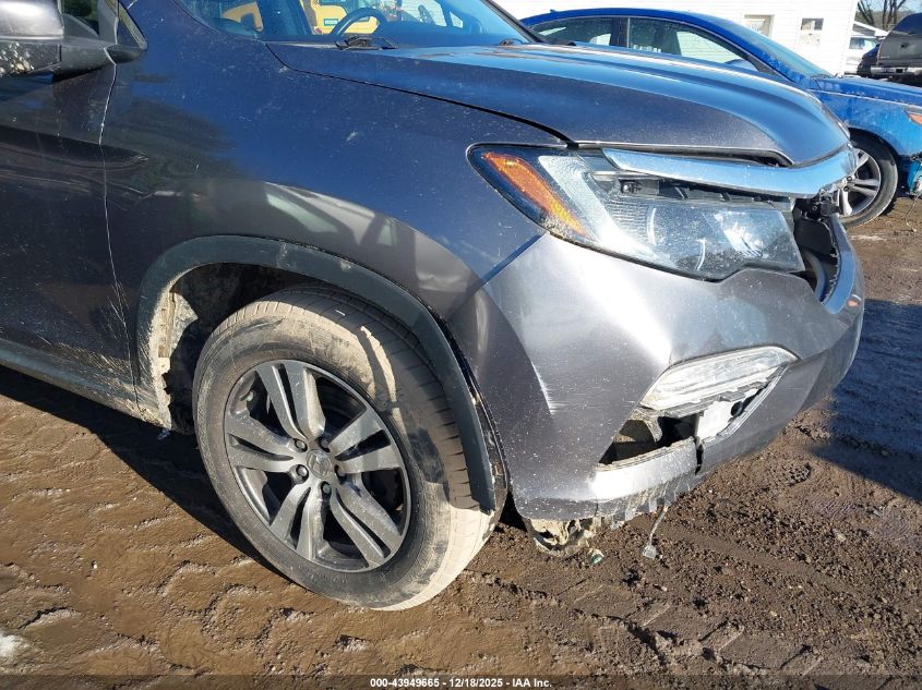 2016 Honda Pilot Ex-L VIN: 5FNYF5H57GB007893 Lot: 43949665