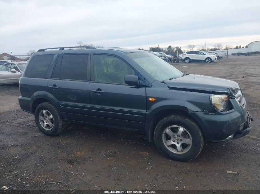 2006 Honda Pilot Ex VIN: 5FNYF28466B039786 Lot: 43949681