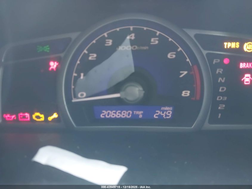 2008 Honda Civic Lx VIN: 1HGFA165X8L066034 Lot: 43949715