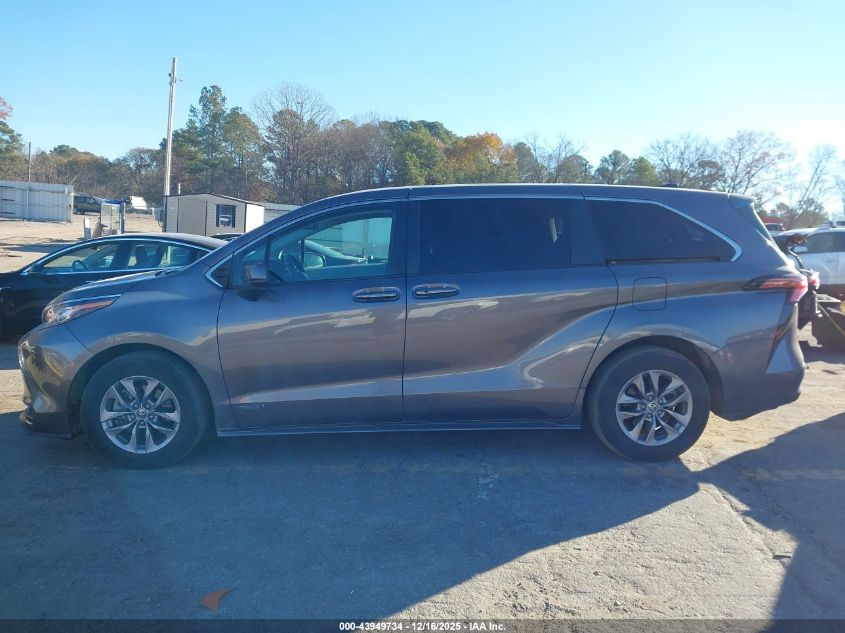 2021 Toyota Sienna Le VIN: 5TDKRKEC7MS046389 Lot: 43949734
