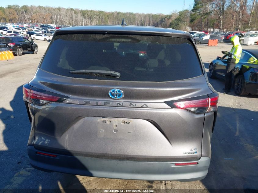 2021 Toyota Sienna Le VIN: 5TDKRKEC7MS046389 Lot: 43949734