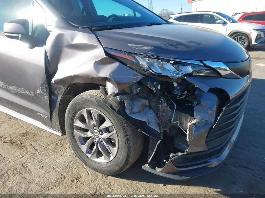 2021 Toyota Sienna Le VIN: 5TDKRKEC7MS046389 Lot: 43949734