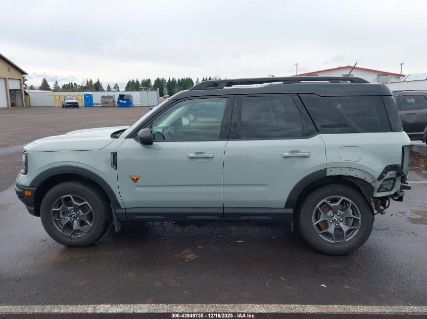 2022 Ford Bronco Sport Badlands VIN: 3FMCR9D94NRD14480 Lot: 43949735