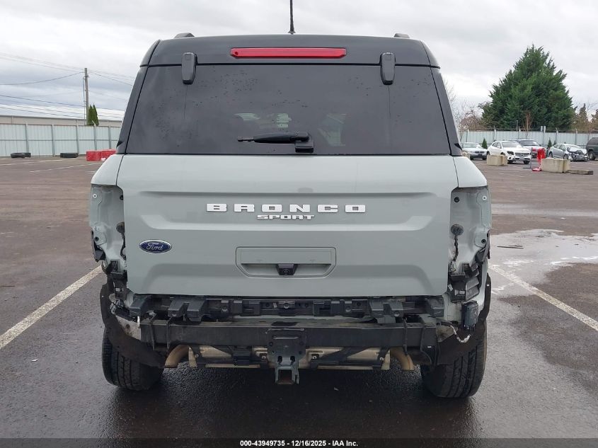 2022 Ford Bronco Sport Badlands VIN: 3FMCR9D94NRD14480 Lot: 43949735