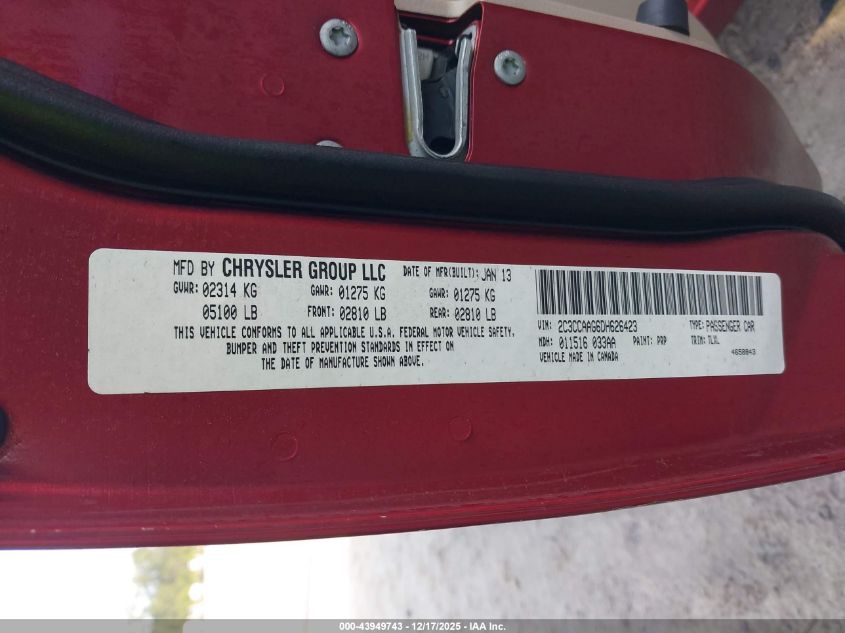 2013 Chrysler 300 Motown VIN: 2C3CCAAG6DH626423 Lot: 43949743