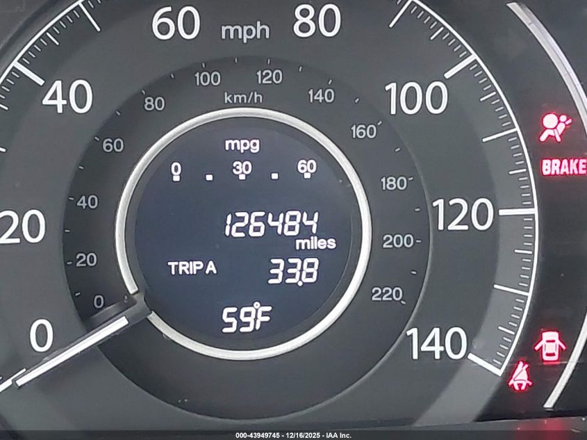 2013 Honda Cr-V Ex-L VIN: 5J6RM4H74DL030542 Lot: 43949745