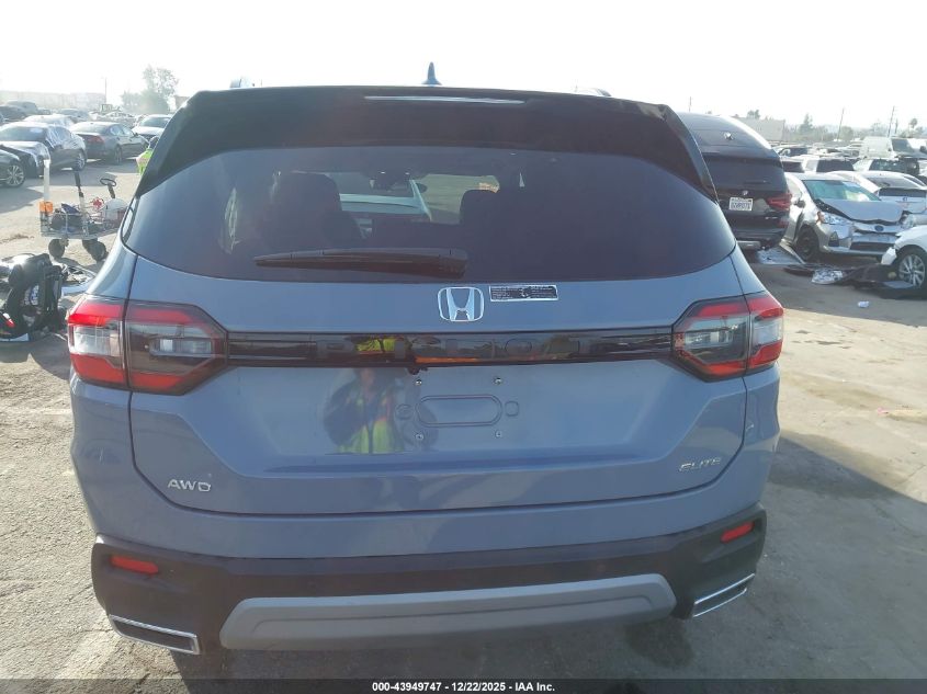 2025 Honda Pilot Elite VIN: 5FNYG1H88SB139862 Lot: 43949747