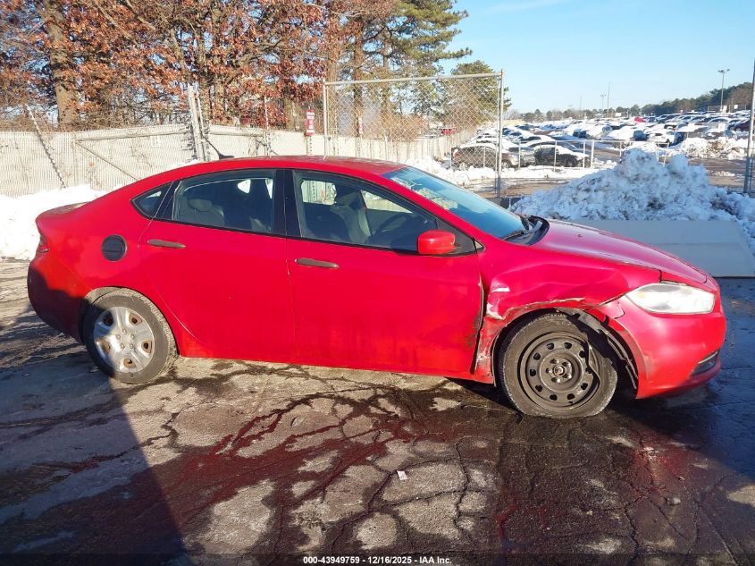 2013 Dodge Dart Se VIN: 1C3CDFAA0DD105376 Lot: 43949759