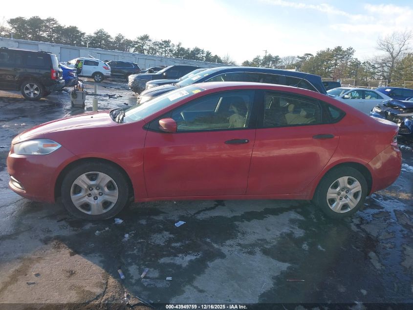 2013 Dodge Dart Se VIN: 1C3CDFAA0DD105376 Lot: 43949759