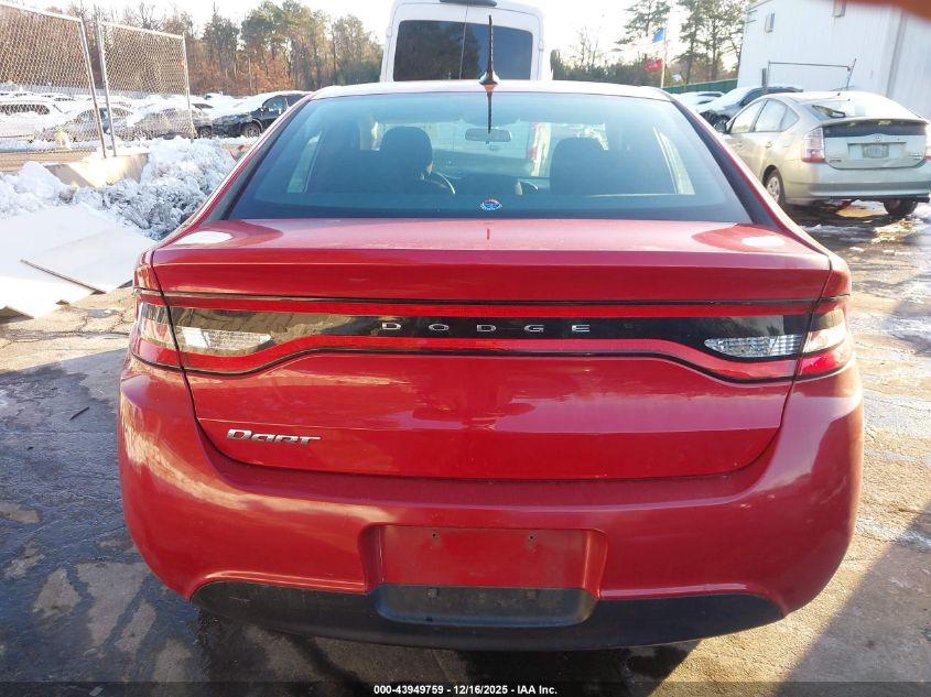 2013 Dodge Dart Se VIN: 1C3CDFAA0DD105376 Lot: 43949759