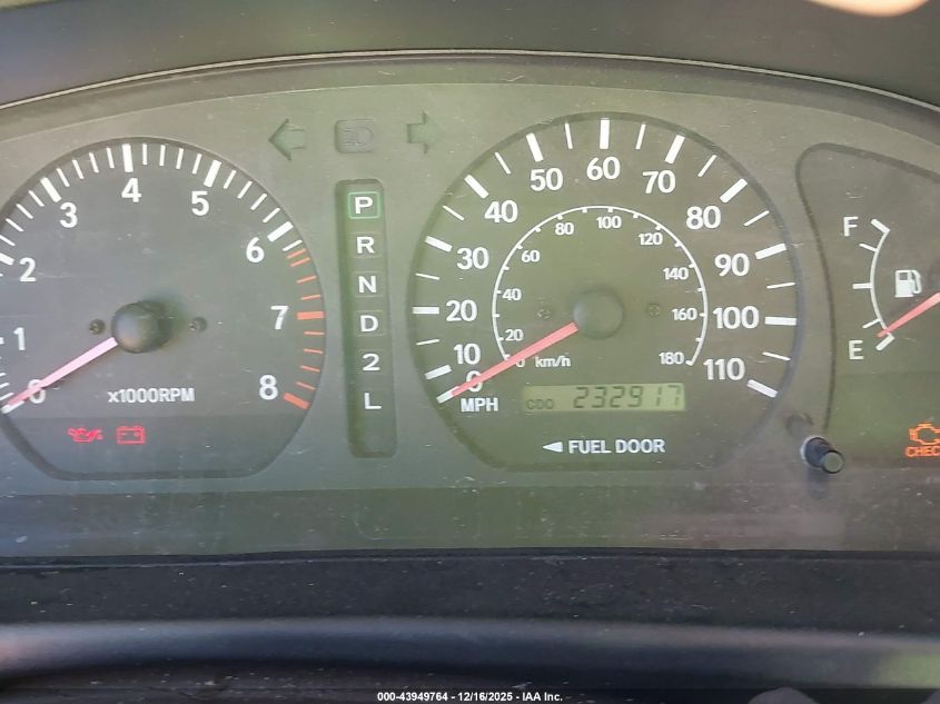 2000 Toyota Sienna Le VIN: 4T3ZF13C2YU244984 Lot: 43949764