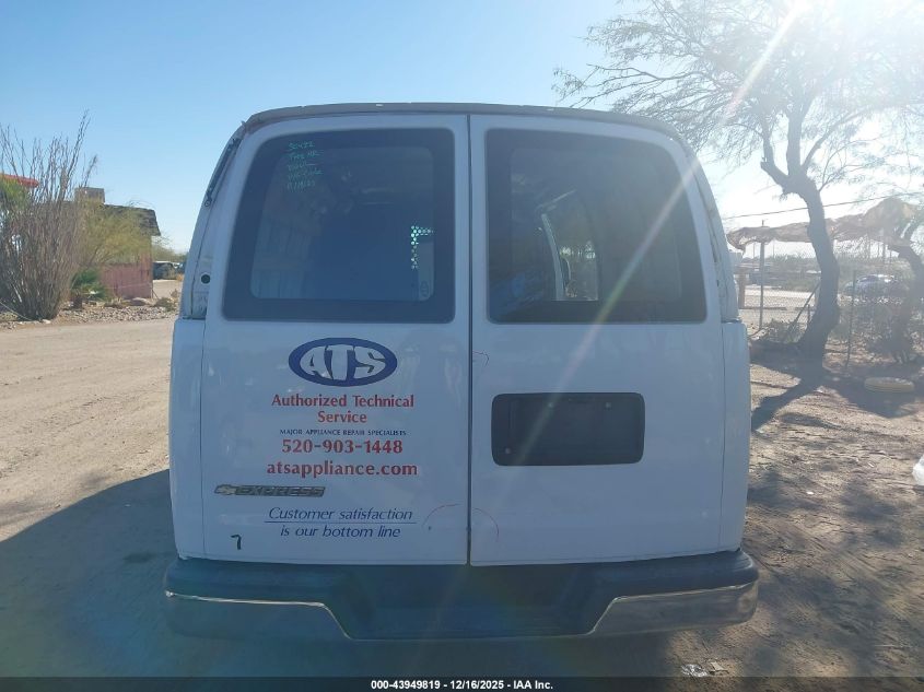 2020 Chevrolet Express Cargo Rwd 2500 Regular Wheelbase Wt VIN: 1GCWGAFG5L1230681 Lot: 43949819