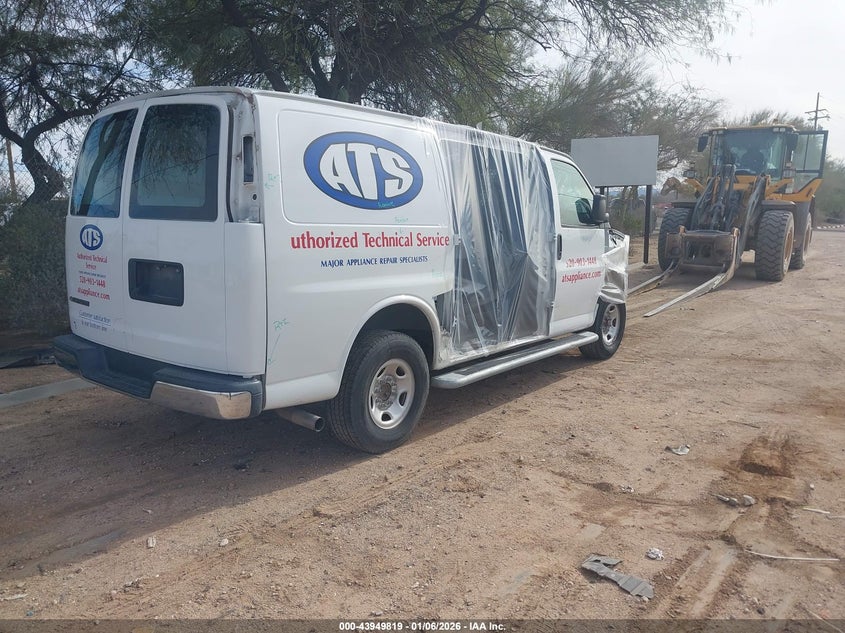 Vin: 1gcwgafg5l1230681, lot: 44445463, chevrolet express cargo rwd 2500 regular wheelbase wt 20204