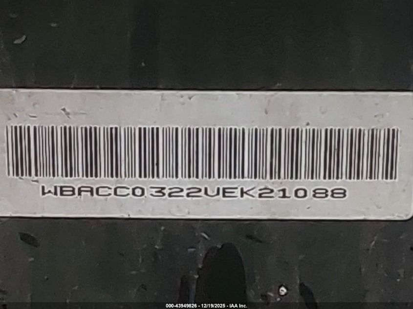 1997 BMW 318I VIN: WBACC0322VEK21088 Lot: 43949826