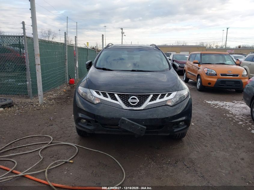 2014 Nissan Murano Sl VIN: JN8AZ1MW8EW522110 Lot: 43949827