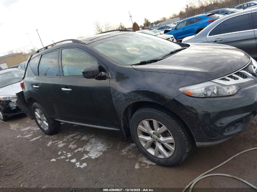 2014 Nissan Murano Sl VIN: JN8AZ1MW8EW522110 Lot: 43949827