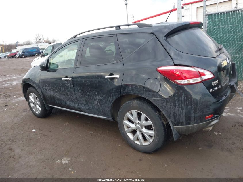 2014 Nissan Murano Sl VIN: JN8AZ1MW8EW522110 Lot: 43949827